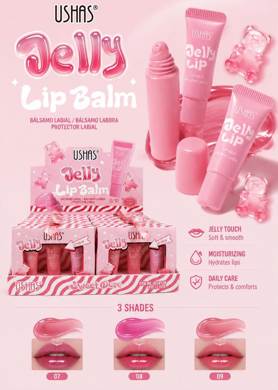 Ushas Jelly Lip Balm [Conf. da 12 kit]