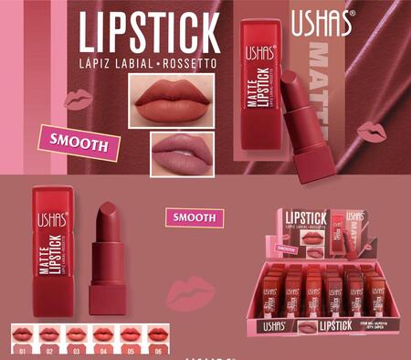 Ushas Matte Lipstick Smooth [Conf. da 24 pezzi]