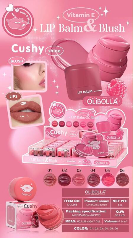 Olibolla Lip Balm & Blush [Conf. da 24 pezzi]