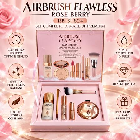 Rose Berry Airbrush Flawless Set Completo 
