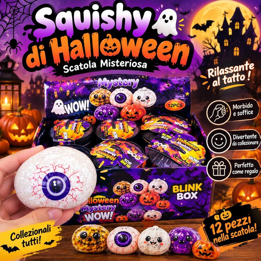 Squishy Di Halloween [Conf. da 12 pezzi]