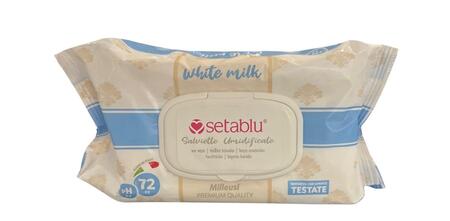 SetaBlu Salviettine Whithe Milk [Conf. da 24 pezzi]