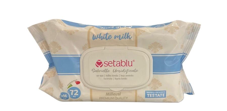 SetaBlu Salviettine Whithe Milk [Conf. da 24 pezzi]