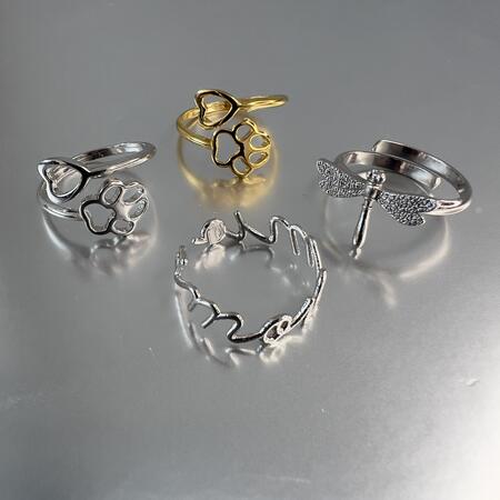 Anello Amore Mio, Cuor di Cucciolo e Libellula
