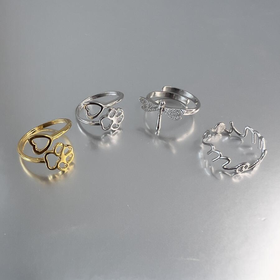 Anello Amore Mio, Cuor di Cucciolo e Libellula