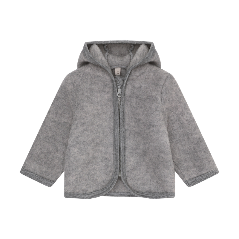 Giacca in pile di lana merino extra fine – Medium Grey