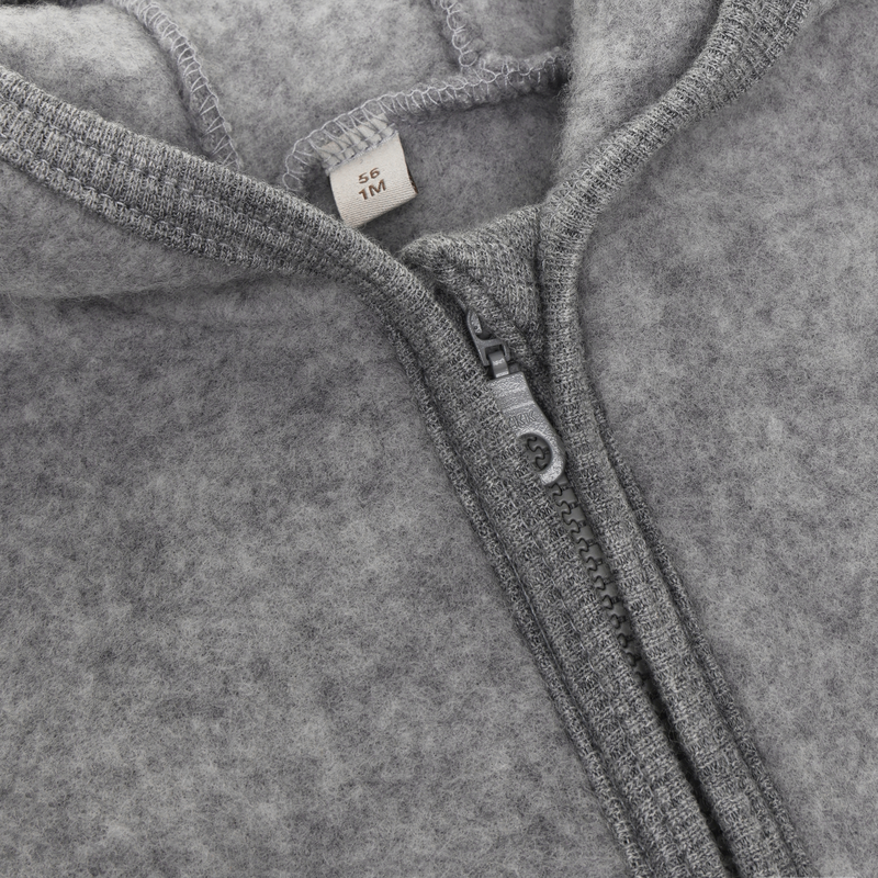 Giacca in pile di lana merino extra fine – Medium Grey