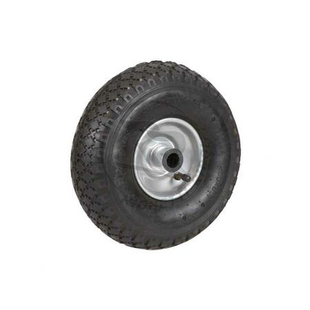 RUOTA GONFIABILE PER CARRELLO NERA 260x85mm con Rulli D.20mm, Cerchio Metallico
