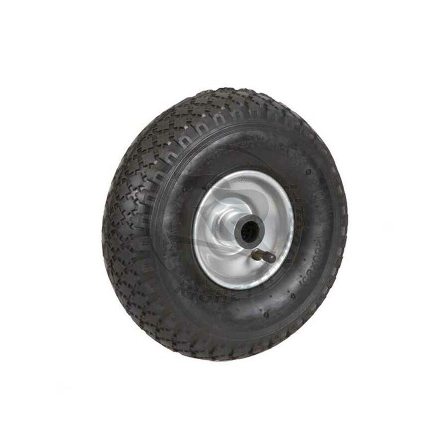 RUOTA GONFIABILE PER CARRELLO NERA 260x85mm con Rulli D.20mm, Cerchio Metallico