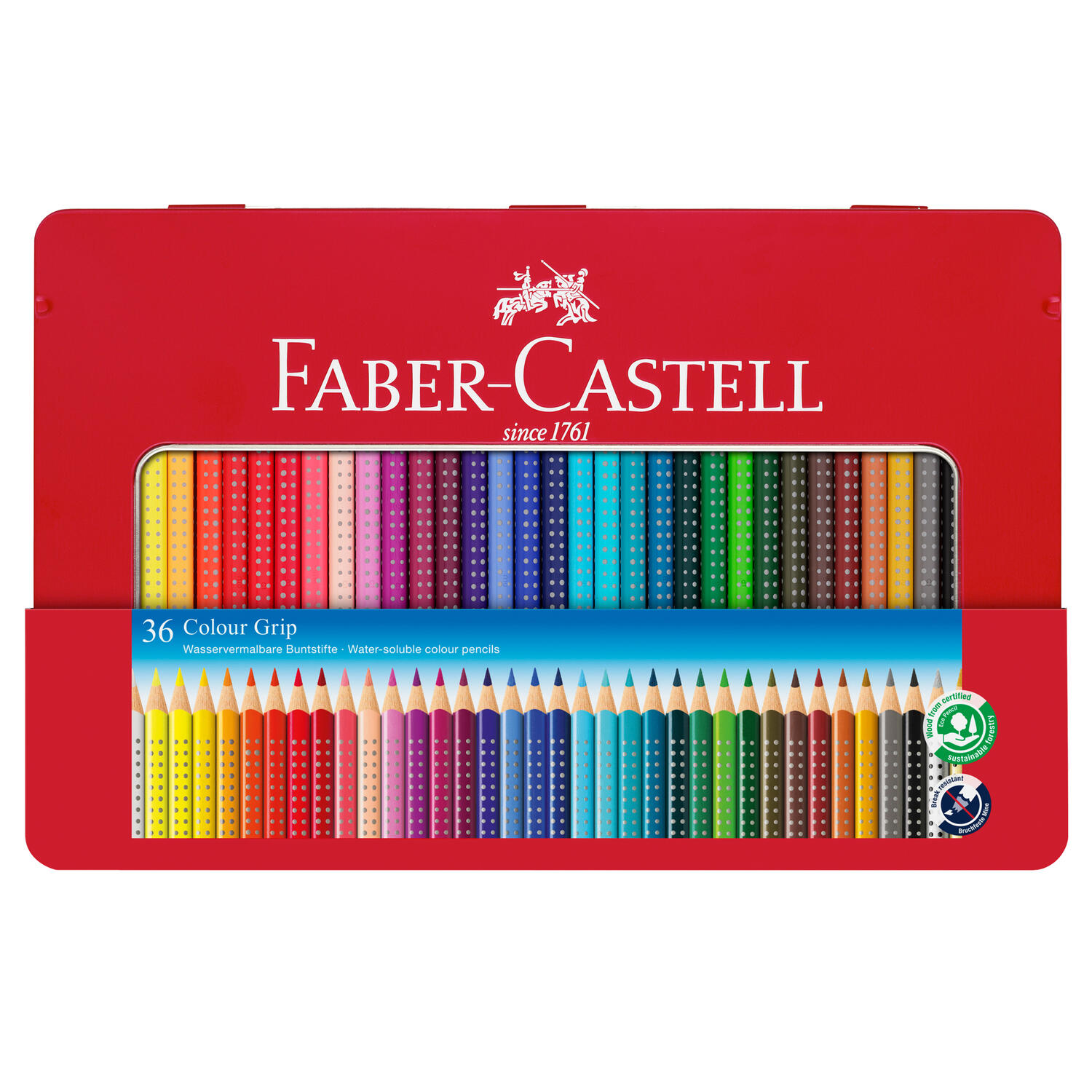 Pastelli Acquerellabili Colour Grip Scatola in Metallo FABER-CASTELL