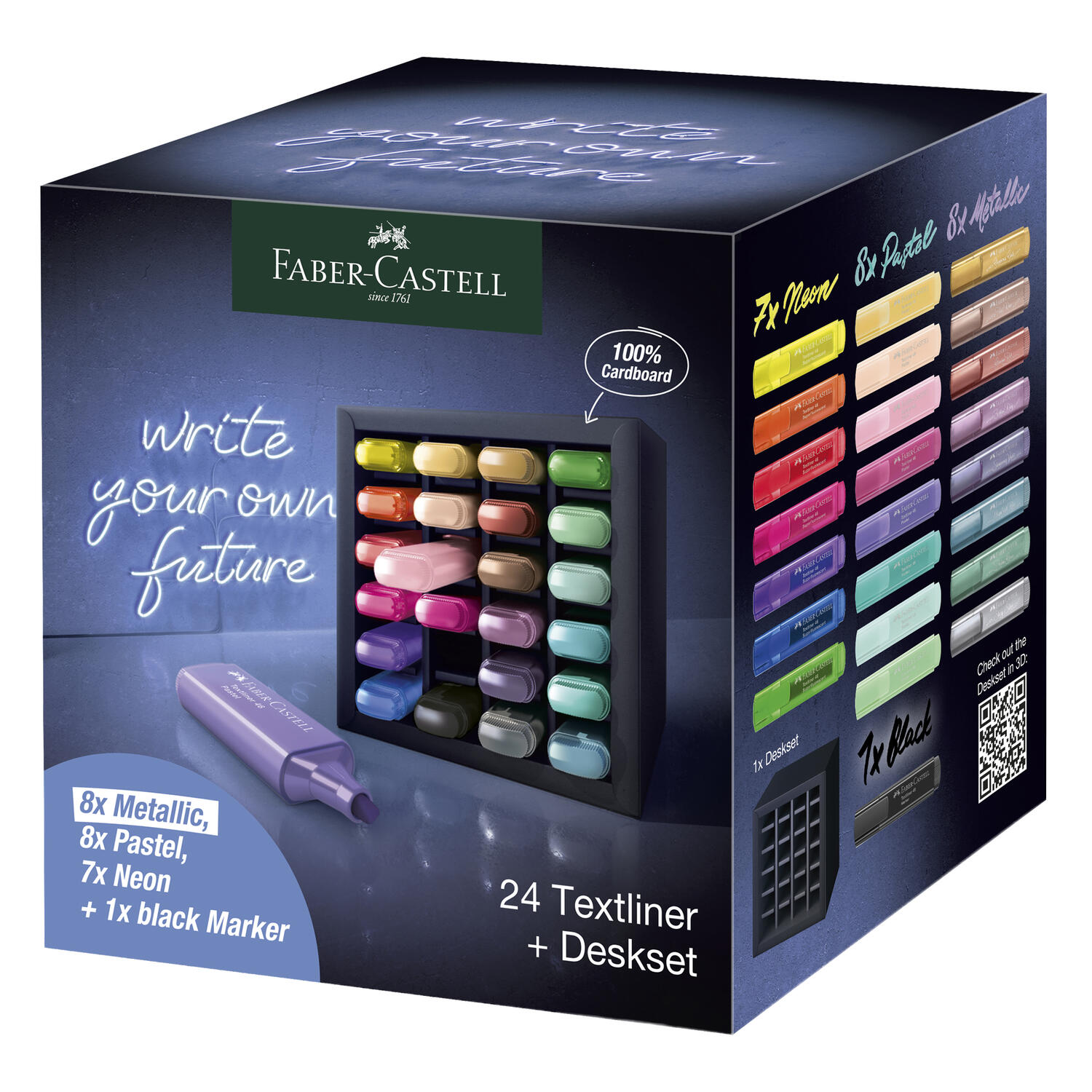 Deskset Evidenziatori Textliner 46 FABER-CASTELL - conf. 24 pz