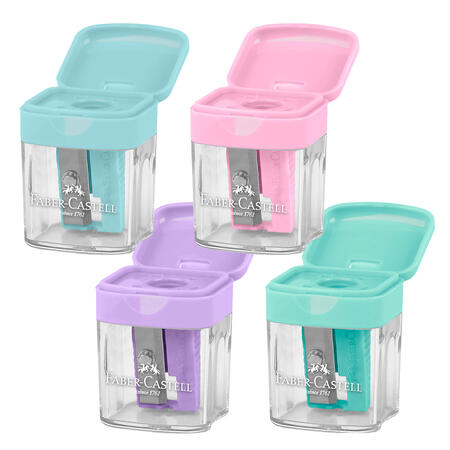 Temperamatite Mini con Serbatoio Colori Assortiti FABER-CASTELL - conf. 24 pz