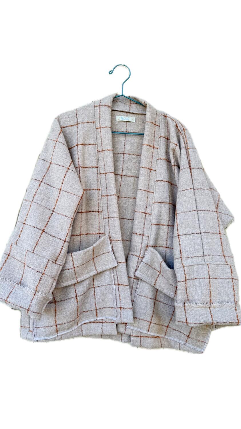 Giacca Kimono con quadri