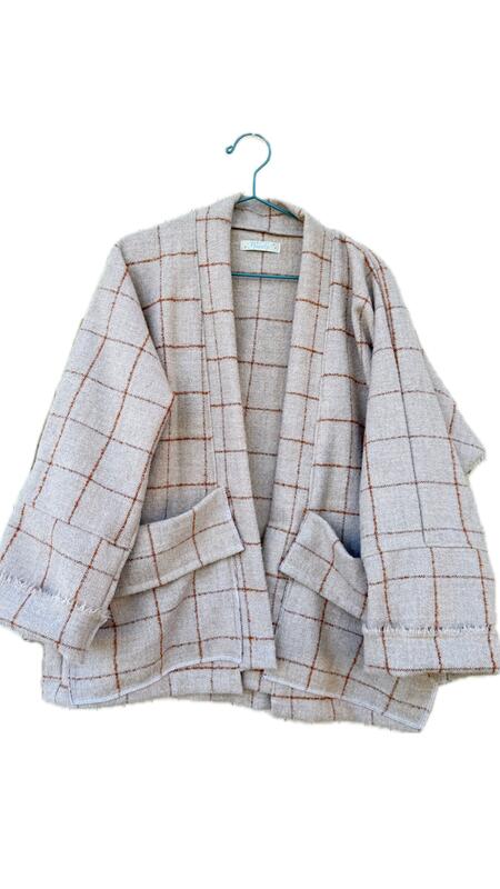 Giacca Kimono con quadri