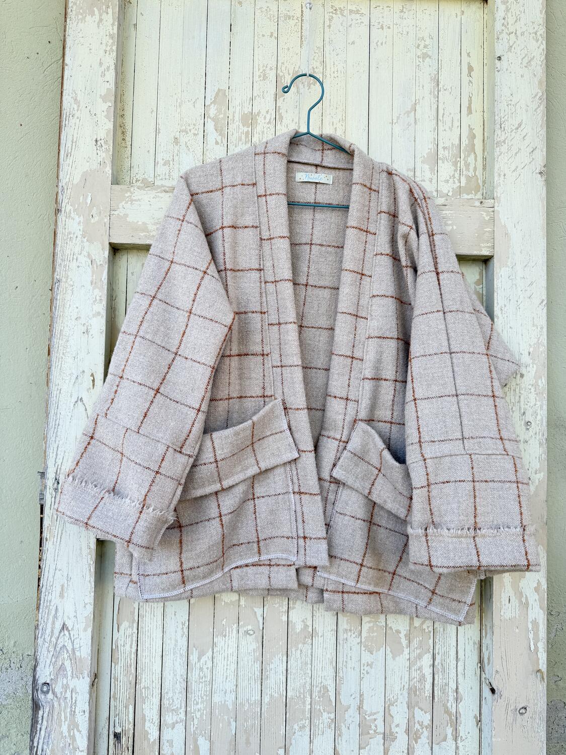 Giacca Kimono con quadri