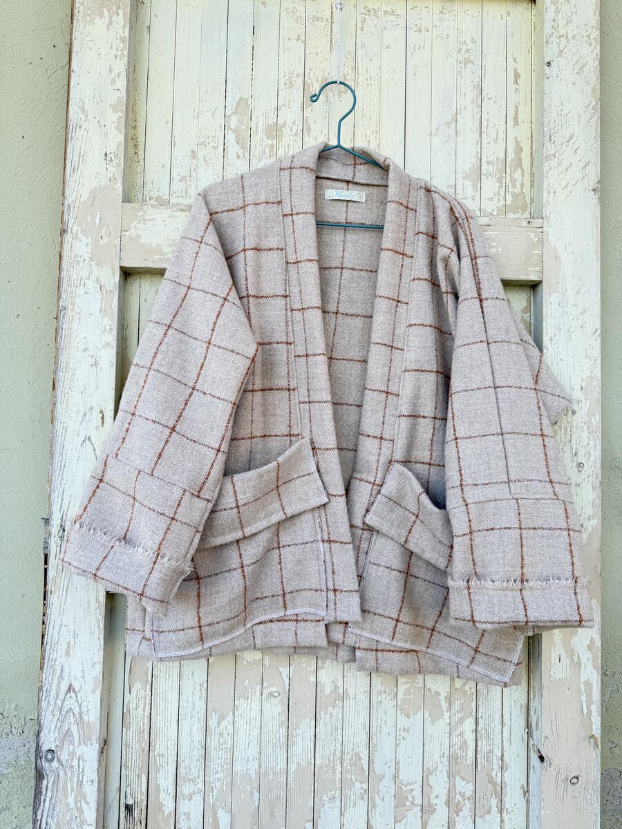 Giacca Kimono con quadri