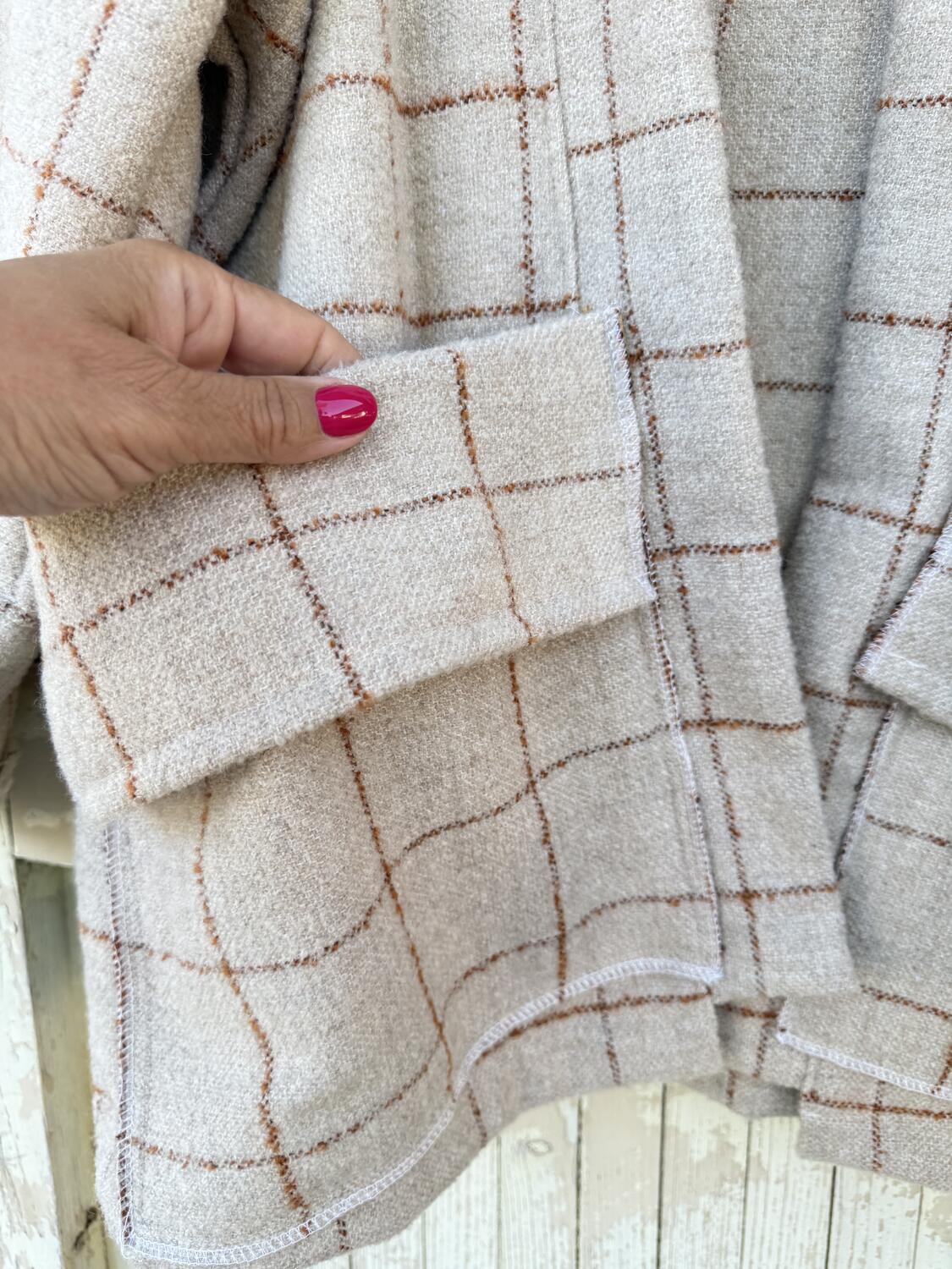 Giacca Kimono con quadri