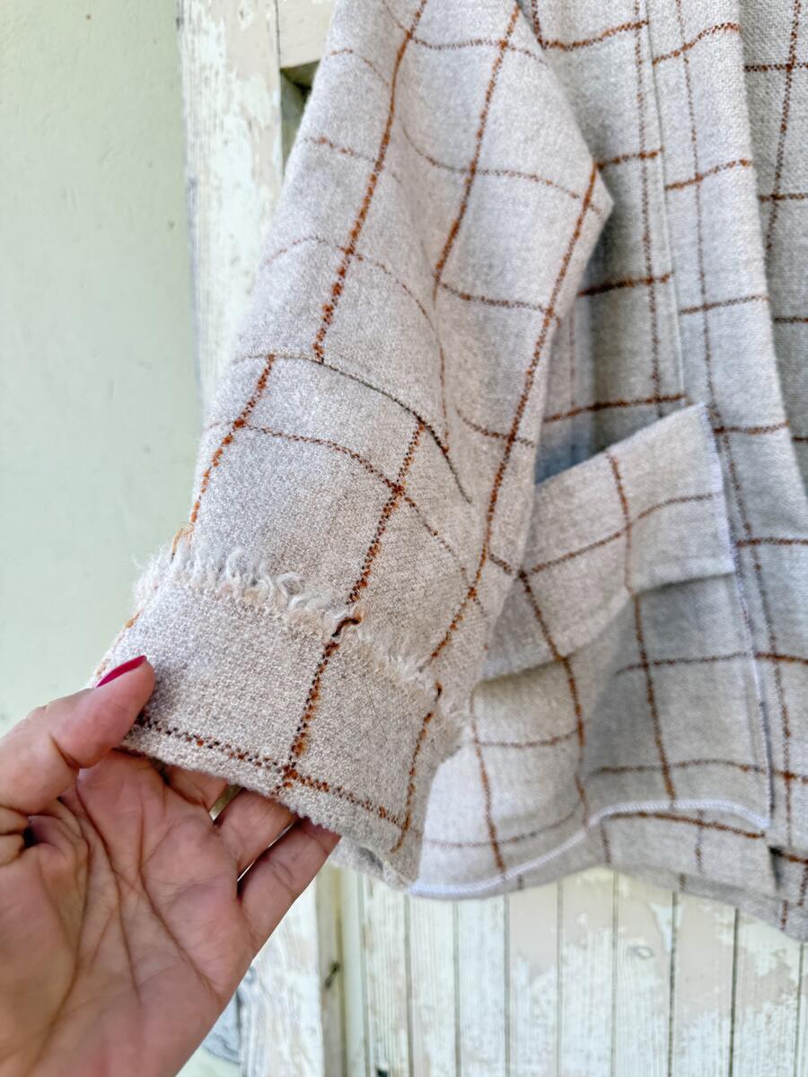 Giacca Kimono con quadri