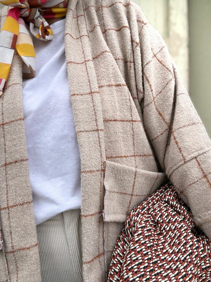 Giacca Kimono con quadri