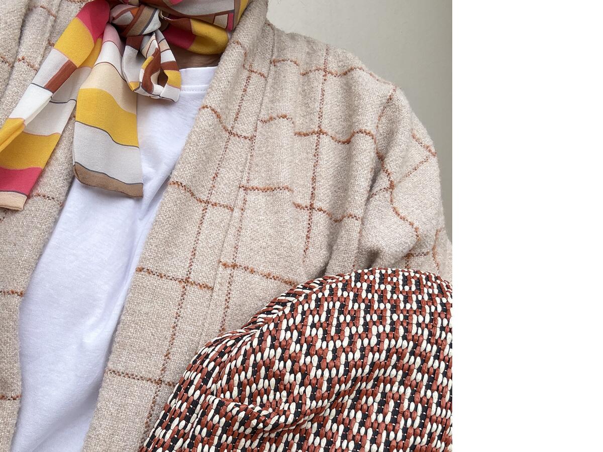 Giacca Kimono con quadri