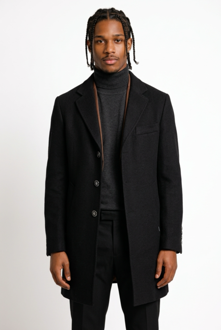 Gianni Lupo Cappotto Nero 