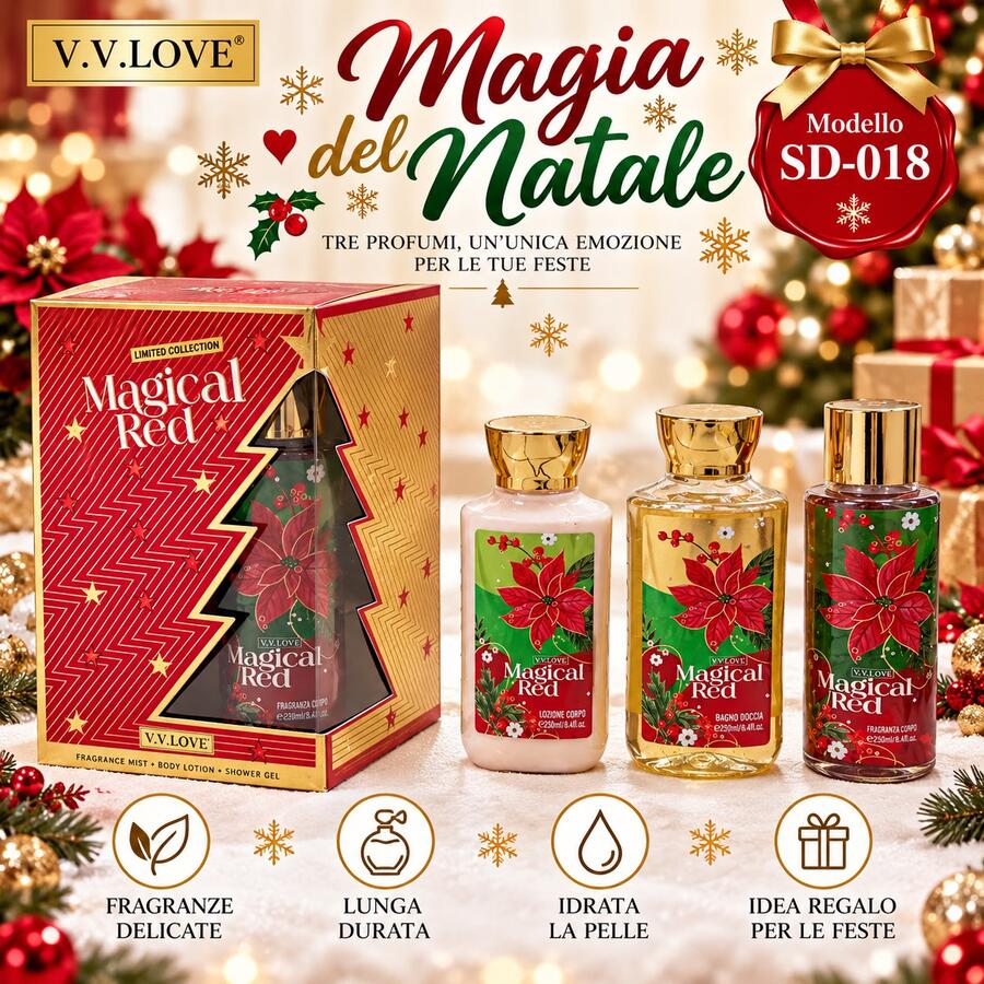 V.V.Love Magical Red Kit da 3 pezzi  [Conf. Da 6 kiti]