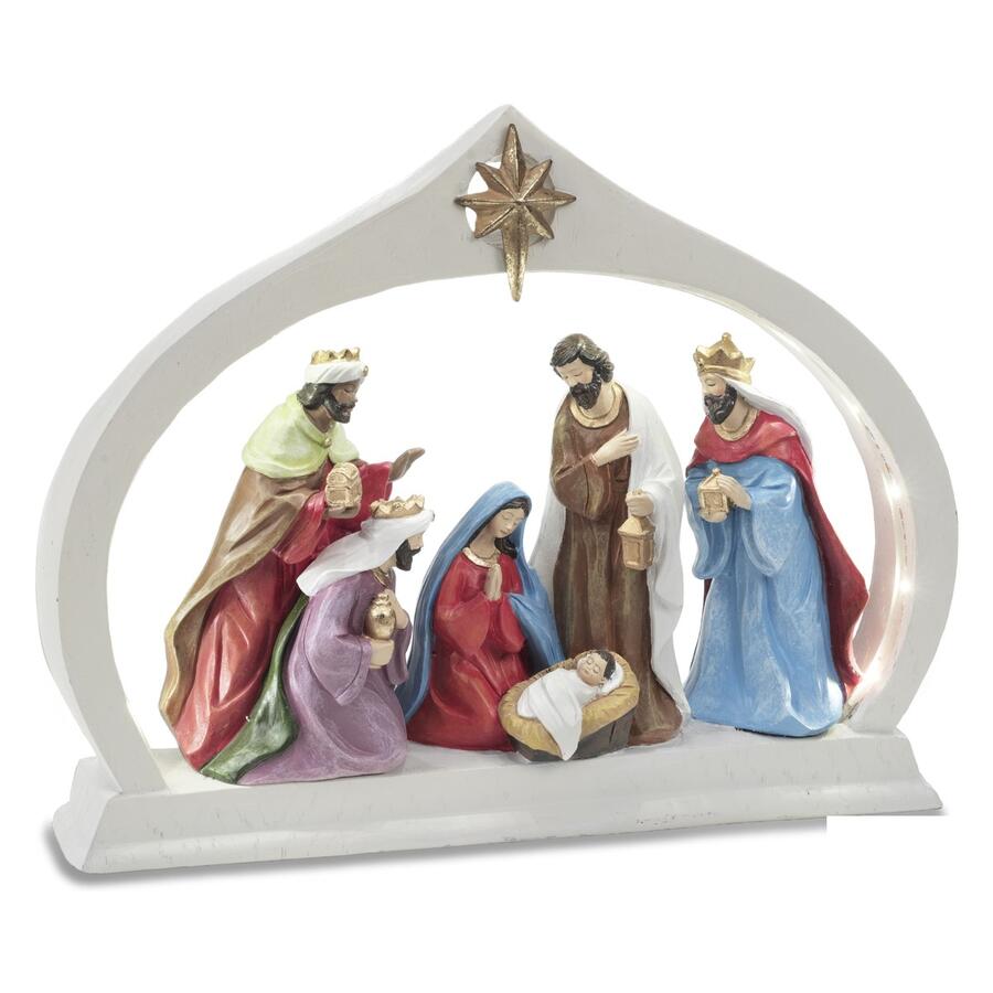 Fantin Argenti Presepe con Re Magi ad Arco con Luci LED