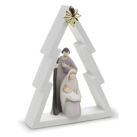 Fantin Argenti Sacra Famiglia Albero Bicolor con Stella Dorata