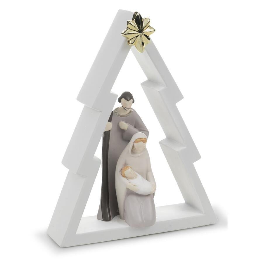 Fantin Argenti Sacra Famiglia Albero Bicolor con Stella Dorata