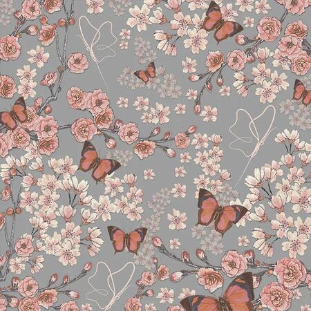 Foulard quadrato 90x90cm in modal stampato LICHEN