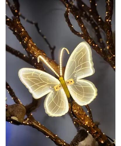 LAMPADA DA ESTERNO A FORMA DI FARFALLA STATISTICA REALISTICA 40 CM