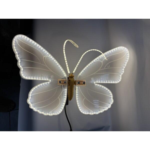 LAMPADA DA ESTERNO A FORMA DI FARFALLA STATISTICA REALISTICA 40 CM