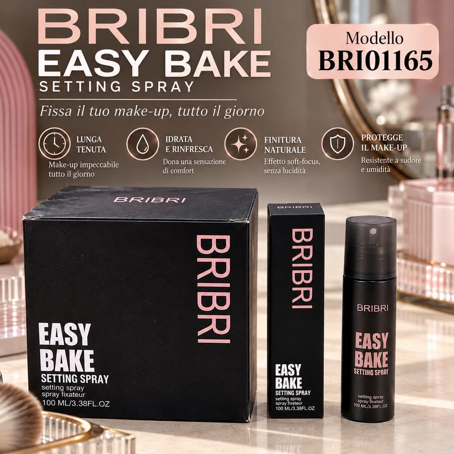 BriBri Easy Bake Setting Spray [Conf. da 12 pezzi]