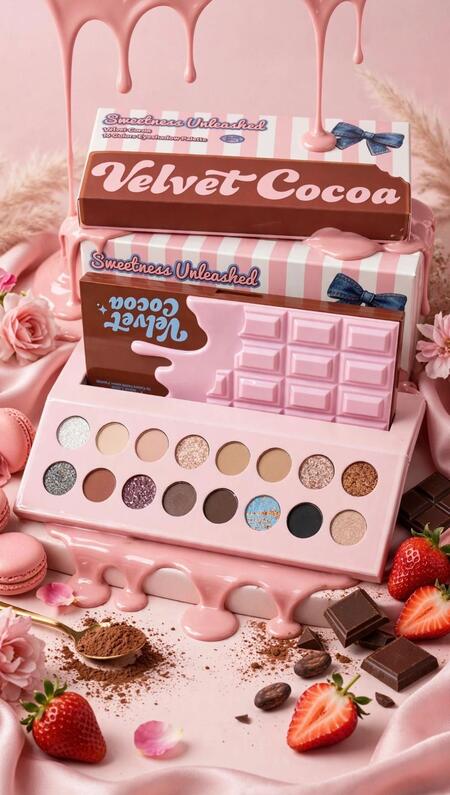 Sweetness Unleashed Velvet Cocoa 16 Colors Eyeshadow Paletta [Conf. da 6 pezzi]