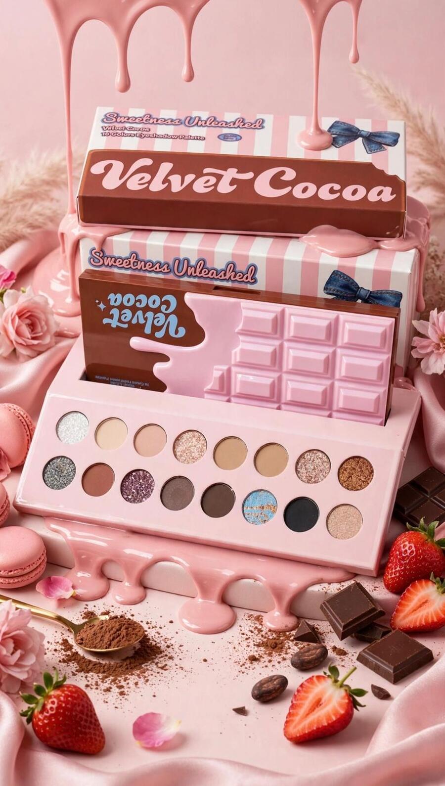 Sweetness Unleashed Velvet Cocoa 16 Colors Eyeshadow Paletta [Conf. da 6 pezzi]