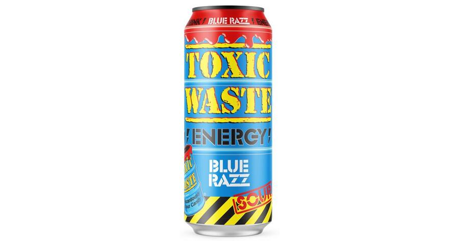 Toxic waste energy drink sour blue razz 500ml