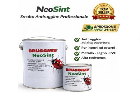 Smalto Sintetico Antiruggine Neosint Per Metallo, Legno, PVC, Termosifoni ( LT 0,75 )