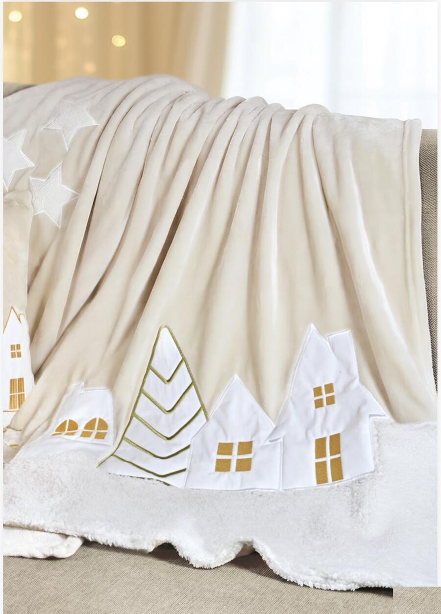 Wald Plaid “Casine” in Flannel 140x170 cm — Stelle e Villaggio Innevato