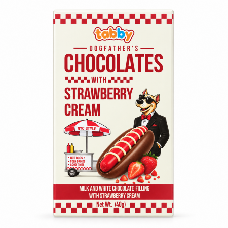 Tabby father's hotdog chocolate 40gr