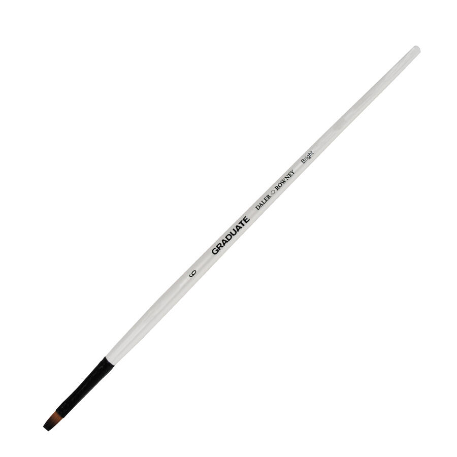 Pennello Graduate Sintetico Piatto Corto Manico Lungo DALER ROWNEY - conf. 3 pz