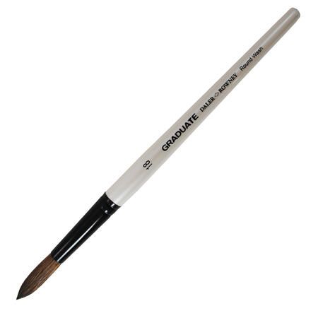 Pennello Graduate in Pelo di Pony Tondo Manico Corto DALER ROWNEY - conf. 3 pz
