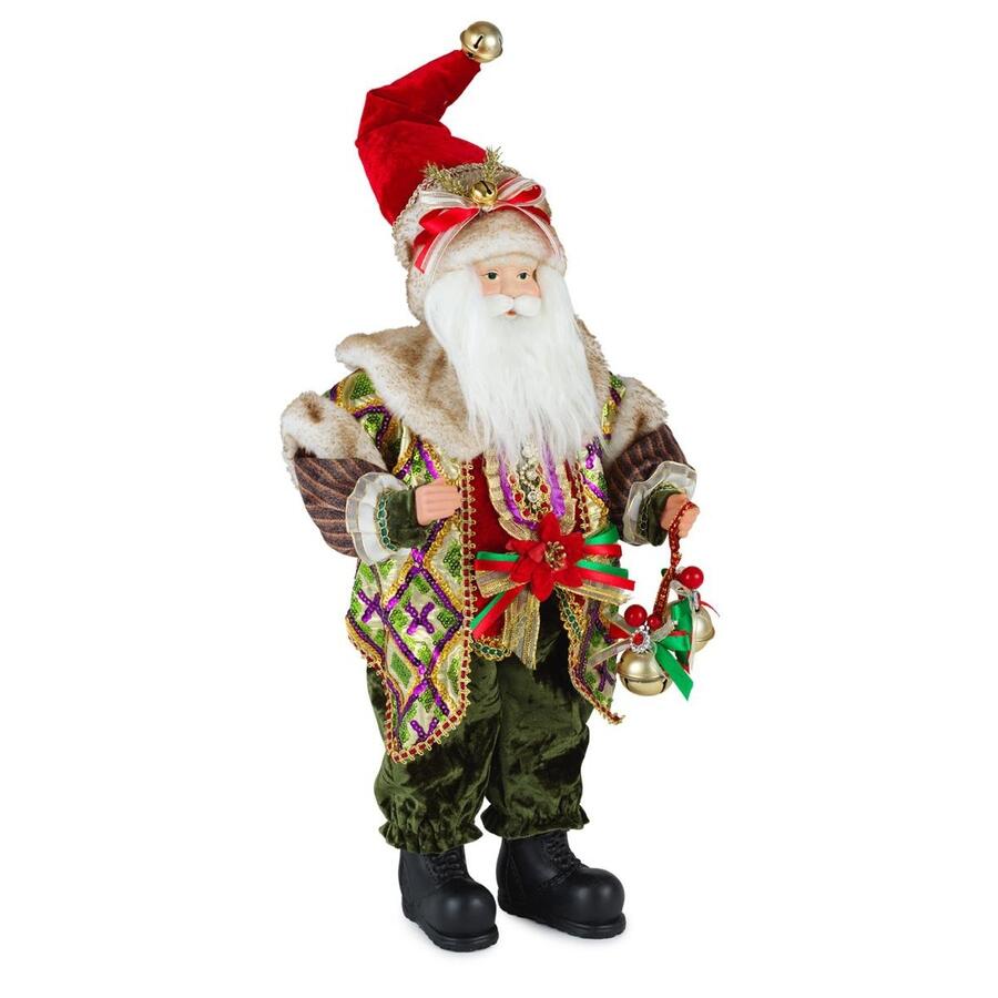 Henriette Babbo Natale con Campanelle H.45 cm — Santa Collection