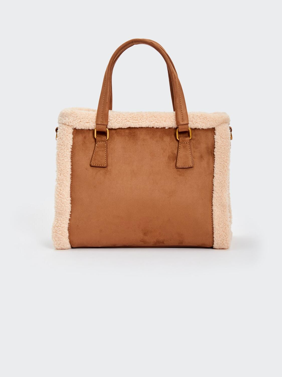 Vicolo Borsa Lumi Tote Medium Beige/Marrone