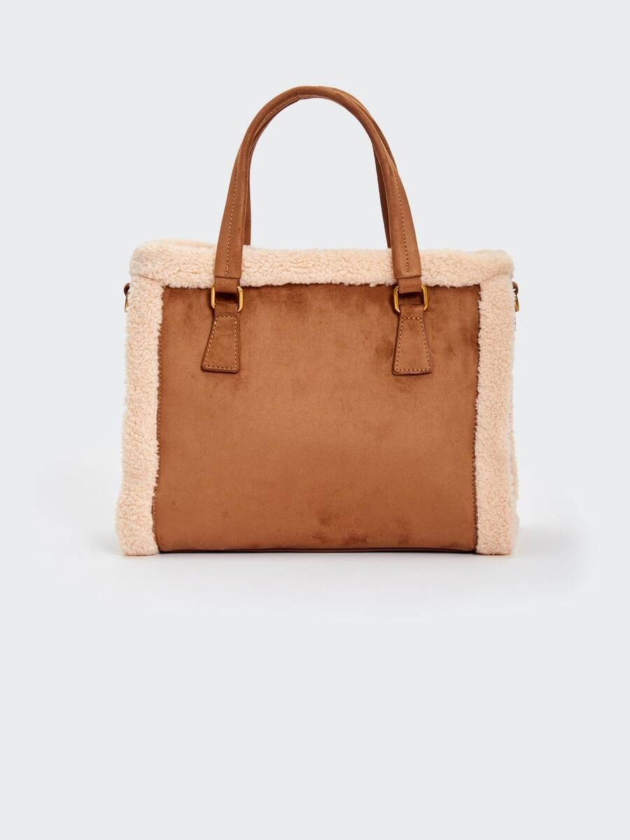 Vicolo Borsa Lumi Tote Medium Beige/Marrone