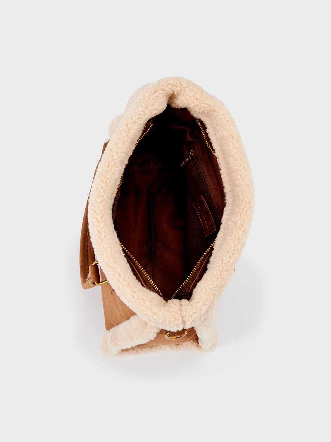 Vicolo Borsa Lumi Tote Medium Beige/Marrone