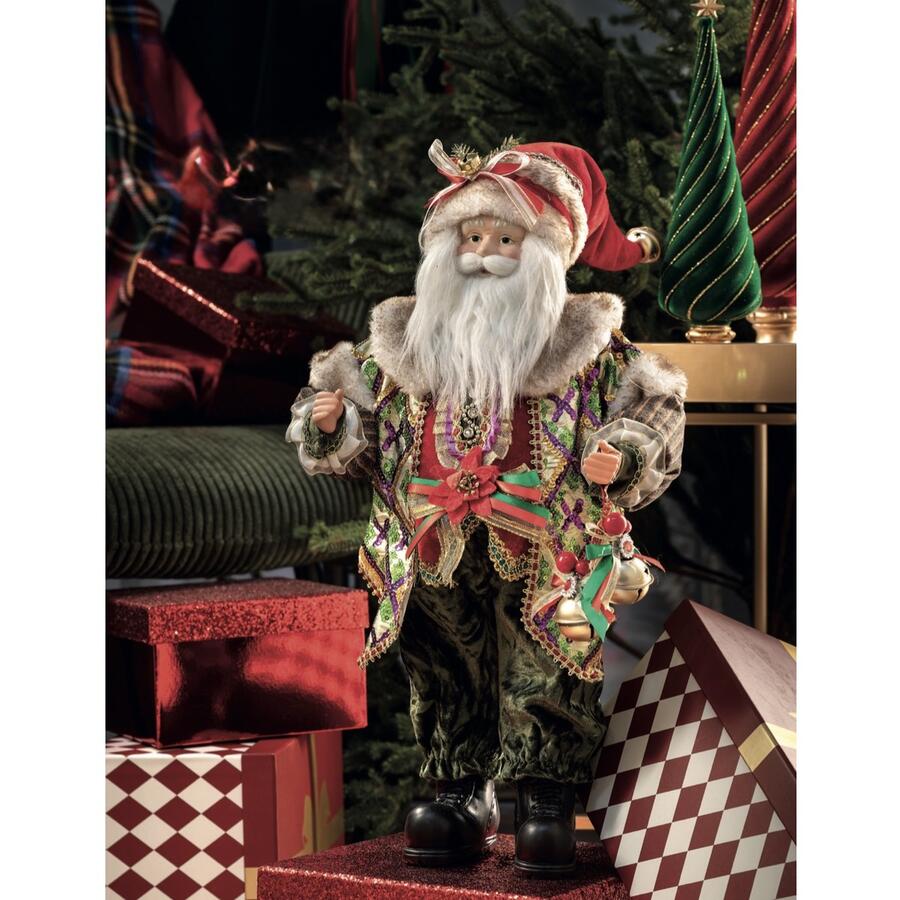 Henriette Babbo Natale con Campanelle H.45 cm — Santa Collection