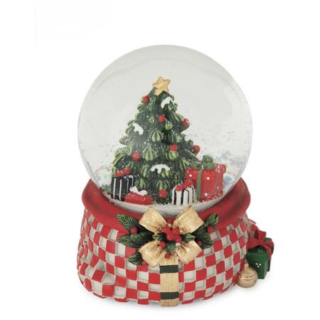 Henriette Palla di Neve Carillon Albero di Natale, Collezione Prestige, 12x14h cm