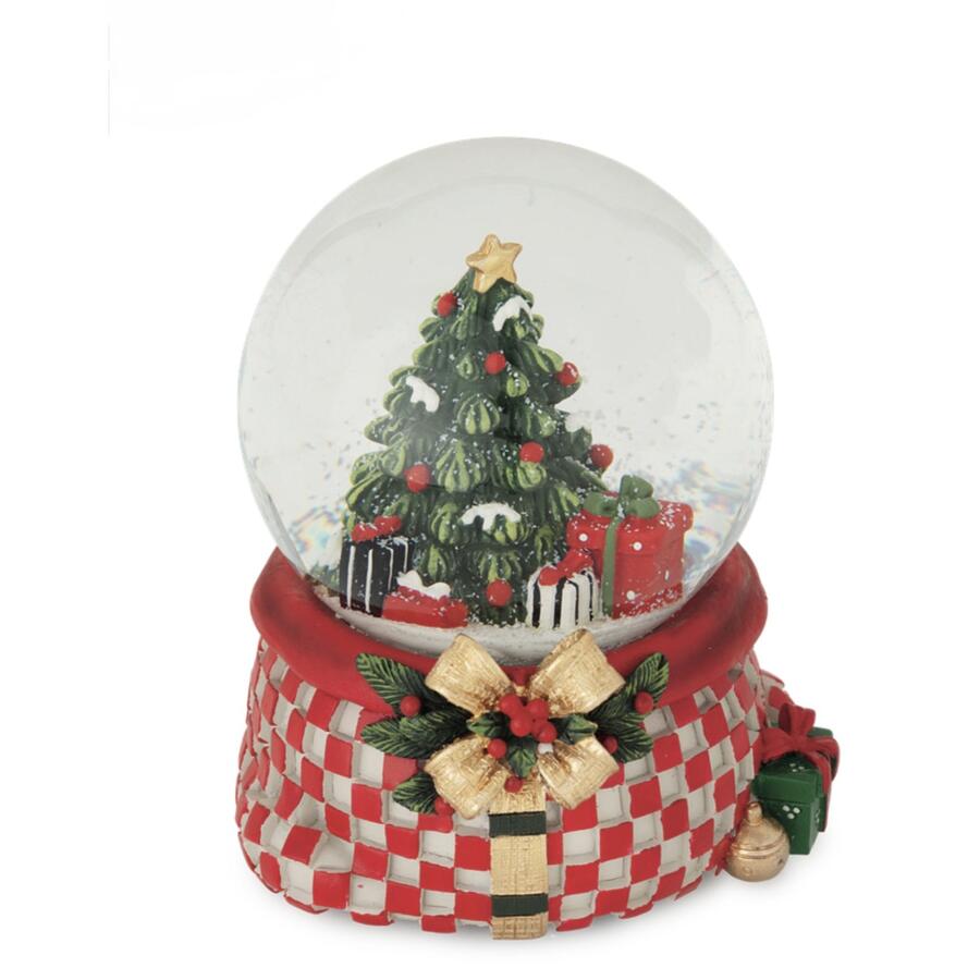 Henriette Palla di Neve Carillon Albero di Natale, Collezione Prestige, 12x14h cm