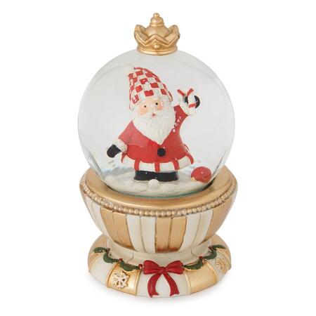 Henriette Globo di Neve con Babbo Natale, Collezione Prestige Carillon, 7x11,5h cm