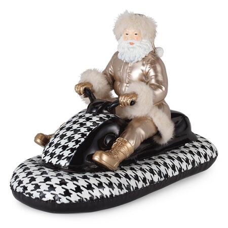 Henriette Babbo Natale su Motoslitta Acquatica, Collezione Après-Ski, 37x19x26h cm